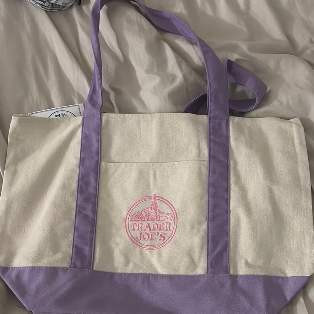 Limited Edition LARGE Trader Joe’s lavender tote